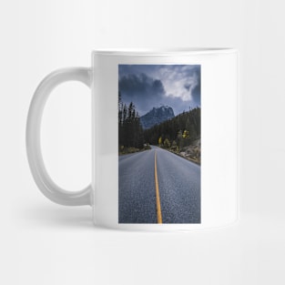 Driving towards the mountains Mug